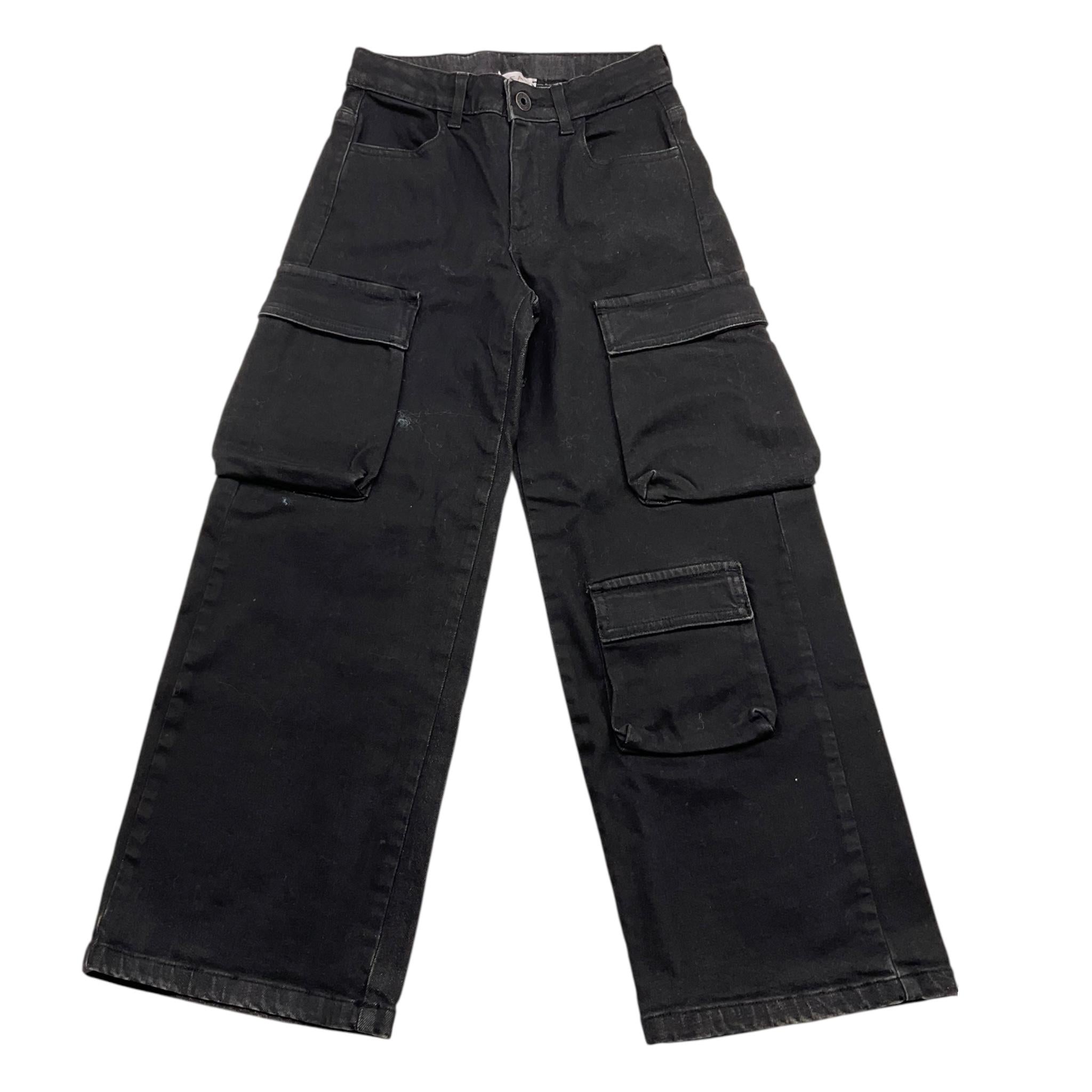 ICEBERG jeans tinta unita modello palazzo Nero per Bambina PH13010G66 NERO ICEBERG 