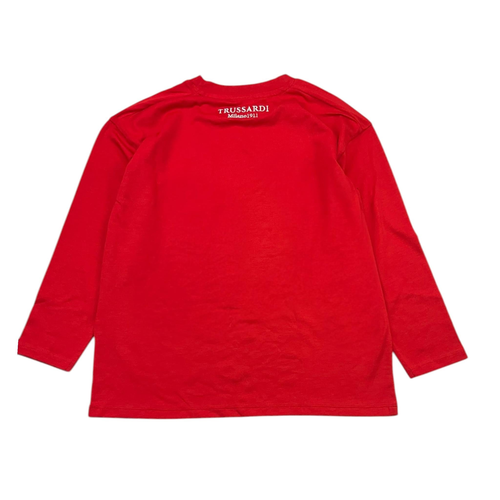 TRUSSARDI shirt tinta unita con stampa Rosso per Bambino TGA25069TS ROSSO TRUSSARDI 