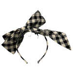 PICCOLA LUDO cerchietto fantasia quadretti Bianco/nero per Bambina BS8WA018 BIANCO/NERO PICCOLA LUDO 