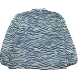 Saint Barth Camicia Manica Lunga Fantasia Zebrata per Bambina HARPER BIANCO SAINT BARTH 