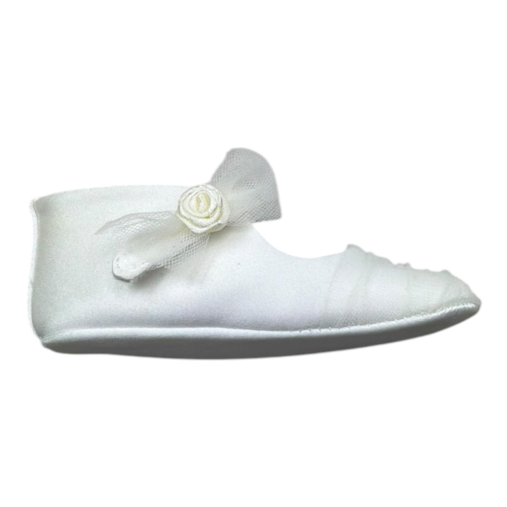 Baby Comfort Ballerina Tinta Unita con Applicazione per Neonata 17511 BIANCO BABY COMFORT 