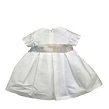 Ninnaoh Half Sleeve Ceremony Dress With White Bow For Baby Girl