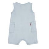 Levi'S Pagliaccetto Tinta Unita In Denim Giromanica per Neonato 6EK229 AZZURRO LEVI'S 