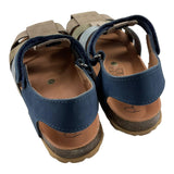 Eli Tricolore Sandals With Multicolor Buckle Closure For Children