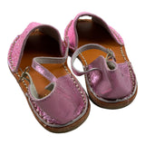Colors Of California Pink Glitter Solid Color Espadrilles For Girls