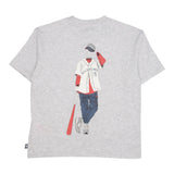 New Balance T-Shirt Girocollo Tinta Unita con Logo per Bambino LAKB0174 GRIGIO NEW BALANCE 