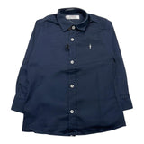 CESARE PACIOTTI camicia manica lunga tinta unita con  logo Blu per Bambino CMP0333B BLU CESARE PACIOTTI 