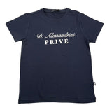 Daniele Alessandrini Plain T-Shirt with Blue Print for Kids
