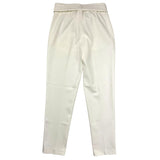 Twinset Plain Trousers With Cream Belt For Girls