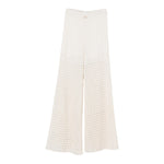 Twinset Pantalone Tinta Unita Traforato per Bambina 251GJ3432X PANNA TWINSET 