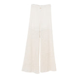 Twinset Pantalone Tinta Unita Traforato per Bambina 251GJ3432X PANNA TWINSET 