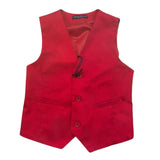 Manuel & Frank Gilet Tinta Unita per Bambino MF5011B ROSSO MANUEL & FRANK 