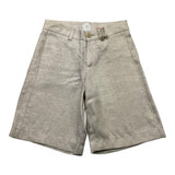 Eleventy Bermuda Solid Color Adjustable Waist Grey For Boys
