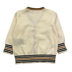 TRUSSARDI cardigan tinta unita cn profili in contrasto Panna per Neonato TIA25078CD PANNA TRUSSARDI 