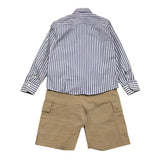 Never Too 2 Piece Set Half Sleeve Shirt-Bermuda Blue For Boys