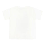 Stella Mccartney T-Shirt Girocollo Tinta Unita con Stampa per Bambina TW8S31X BIANCO STELLA McCARTNEY 
