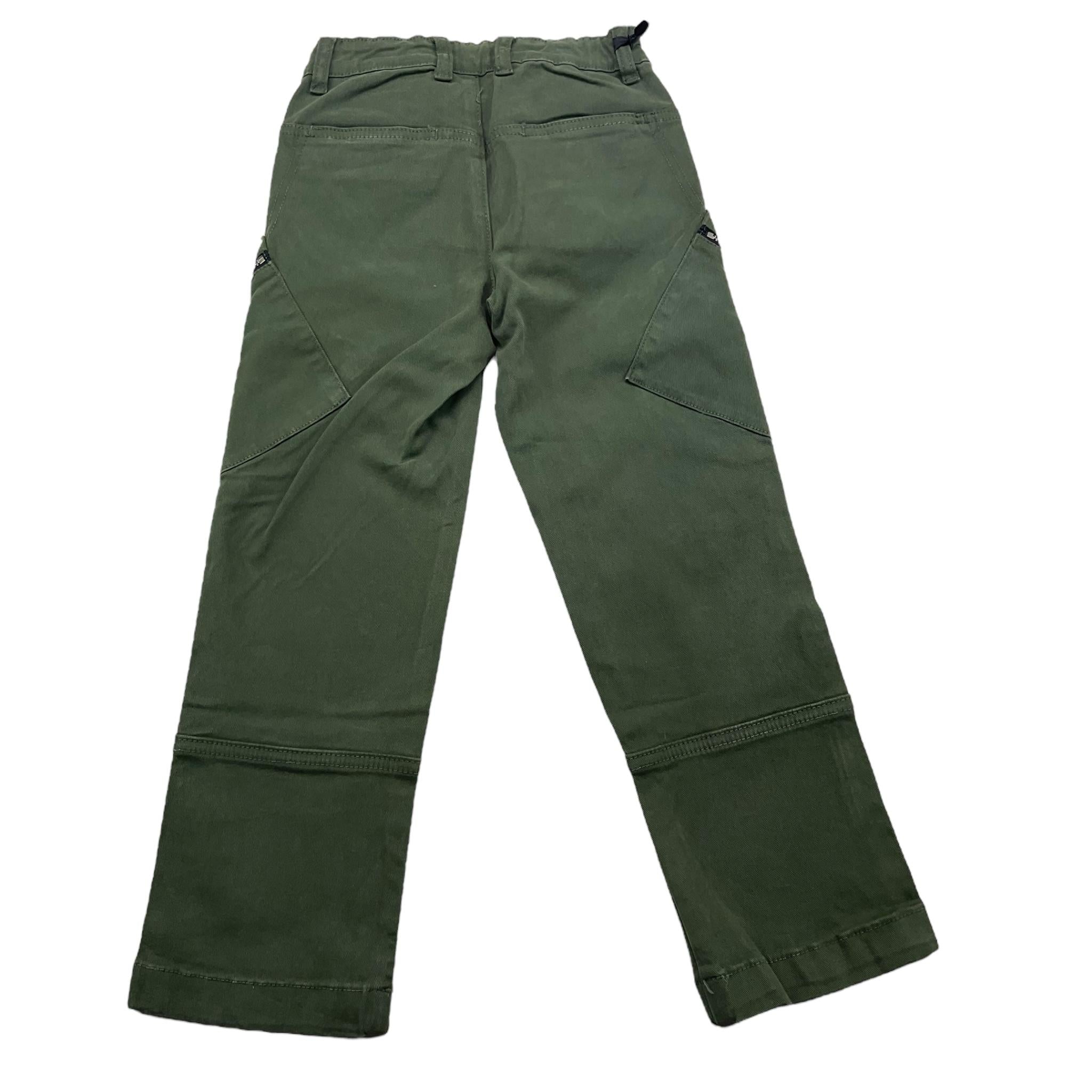 DANIELE ALESSANDRINI pantalone tinta unita con zip Verde per Bambino 1231P00025X VERDE DANIELE ALESSANDRINI 