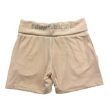 Juicy Couture Solid Color Suede Shorts with Pink Glitter for Girls