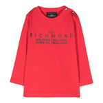 JOHN RICHMOND shirt girocollo tinta unita con stampa Rosso per Neonato RIA24034TS ROSSO JOHN RICHMOND 