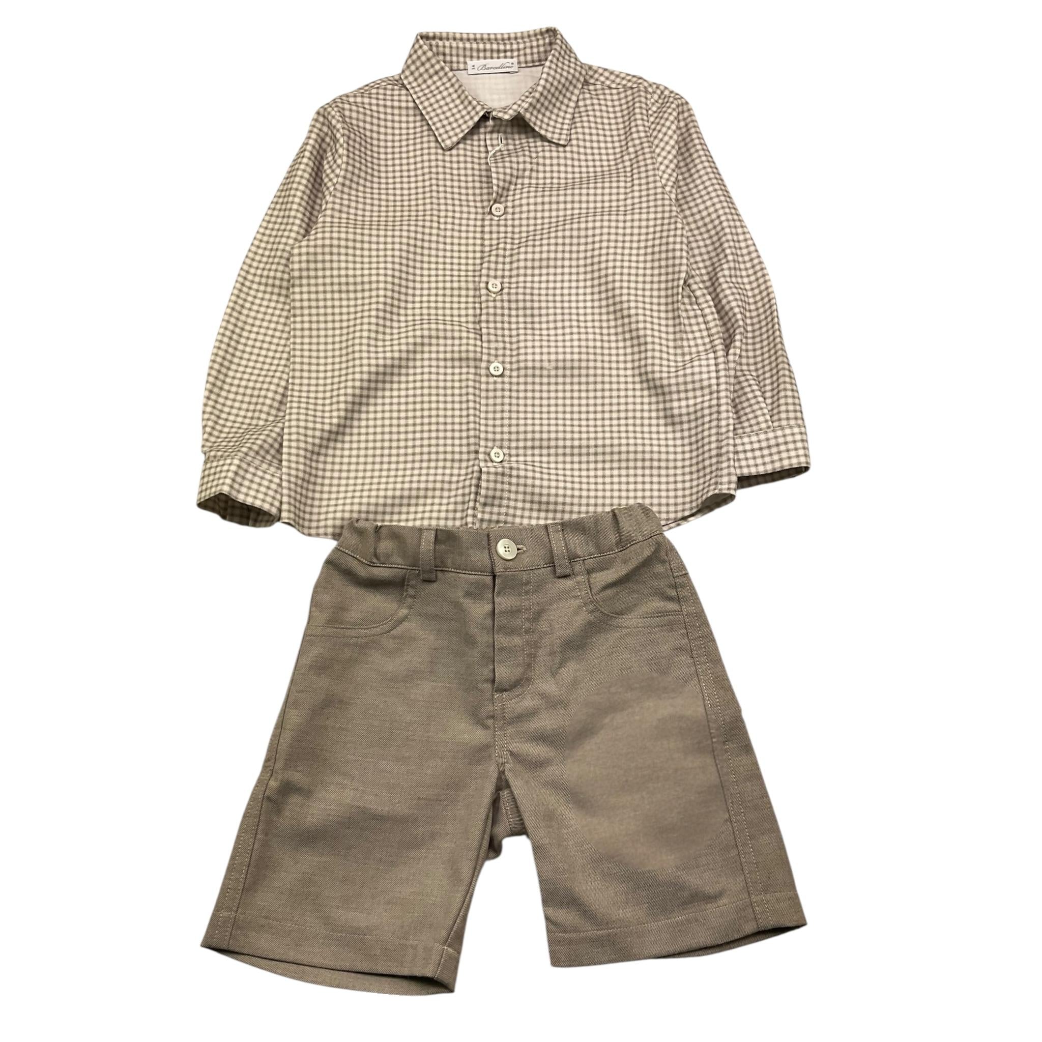BARCELLINO completo 2 pezzi camicia-bermuda Grigio per Bambino 115619J GRIGIO BARCELLINO 