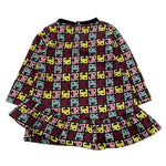 JOHN RICHMOND abito manica lunga fantasia logo Nero per Neonata RIA25085VE NERO JOHN RICHMOND 
