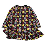 JOHN RICHMOND abito manica lunga fantasia logo Nero per Neonata RIA25085VE NERO JOHN RICHMOND 