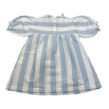 Babe & Tess Abito Camicia Bicolore con Fantasia A Righe per Neonata 01518059N BIANCO/AZZURRO BABE & TESS 