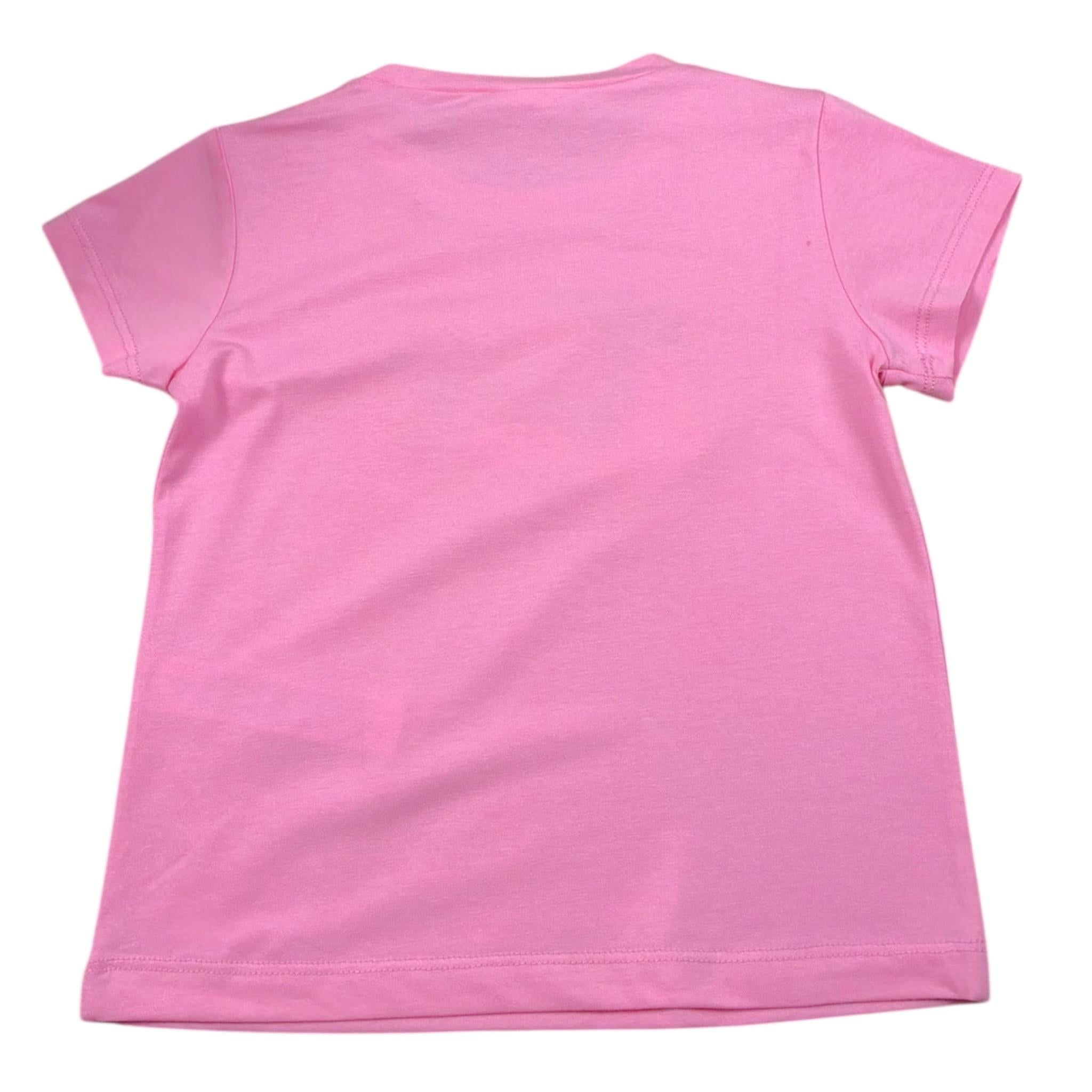 Liu Jo T-Shirt Girocollo tinta unita con Brillantini Rosa per Neonata KA5021XXX ROSA LIU JO 