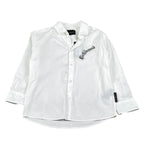 John Richmond Camicia Tinta Unita con Stampa per Bambino RBP26206CA BIANCO JOHN RICHMOND 