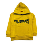 TRUSSARDI felpa chiusa con cappuccio tinta unita cn stampa Giallo per Bambino TIA24116FEJ GIALLO TRUSSARDI 