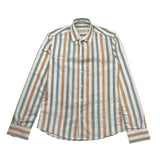 Alessandro Lamura Tricolor Shirt With White Striped Pattern For Boys