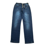 Never Too Jeans tinta unita con Elastico In Vita Blu per Bambino 174000 BLU NEVER TOO 