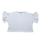 Mousse T-Shirt Girocollo Tinta Unita con Stampa per Neonata SKTSC377WN BIANCO MOUSSE 