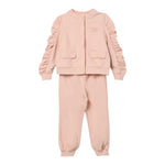 Elisabetta Franchi Completo 2 Pezzi Felpa-Pantalone Tinta Unita per Neonata EGCM005 ROSA ELISABETTA FRANCHI 