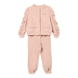 Elisabetta Franchi Completo 2 Pezzi Felpa-Pantalone Tinta Unita per Neonata EGCM005 ROSA ELISABETTA FRANCHI 