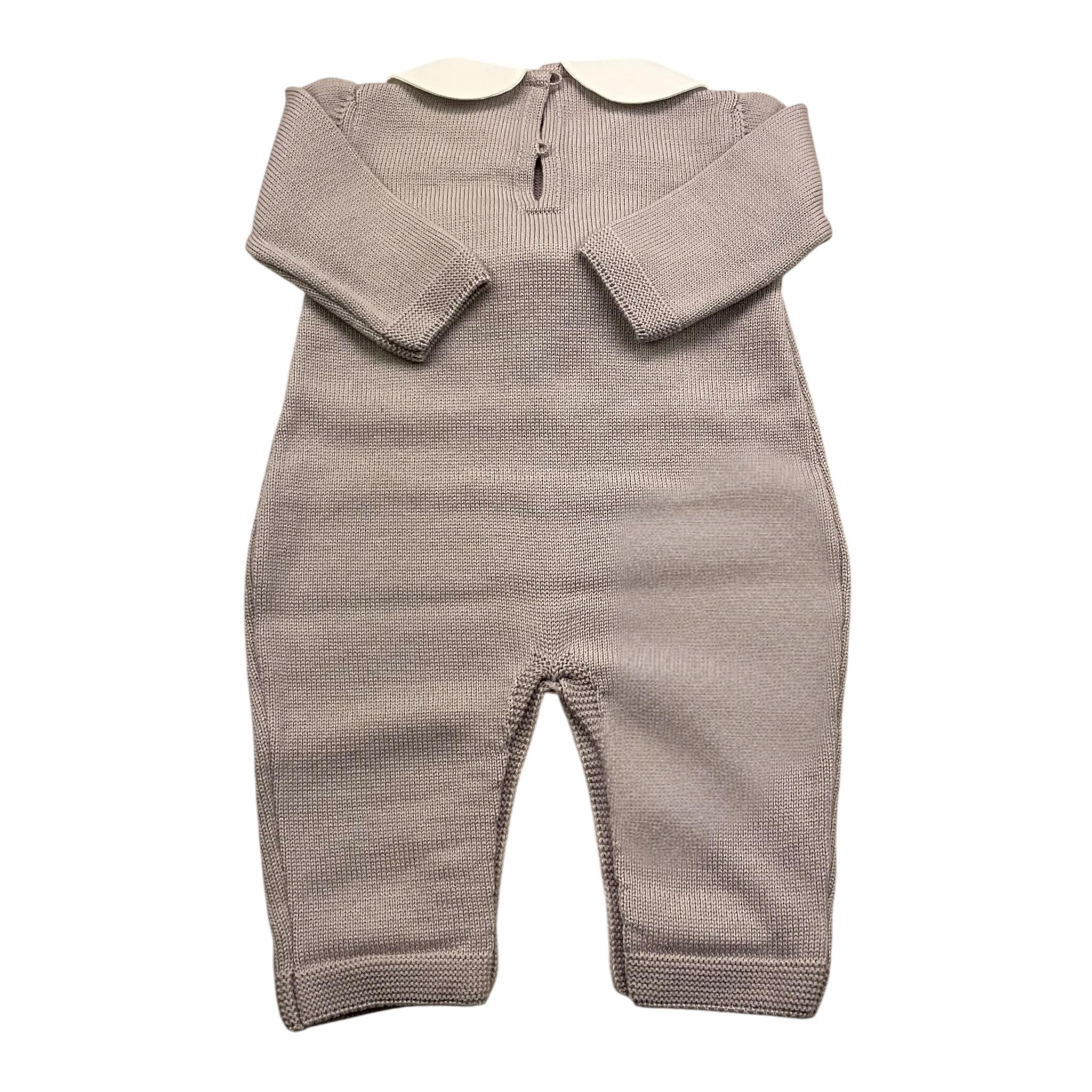 BABY LORD tutina manica lunga tinta unita cn babbucce Beige per Neonata 722 BEIGE BABY LORD 