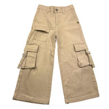 PLEASE pantalone tinta unita modello palazz Beige per Bambina PHV5132G66 BEIGE PLEASE 