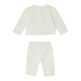 LIU JO completo 2 pezzi felpa-pantalone tinta unita Panna per Neonata HF4072 PANNA LIU JO 