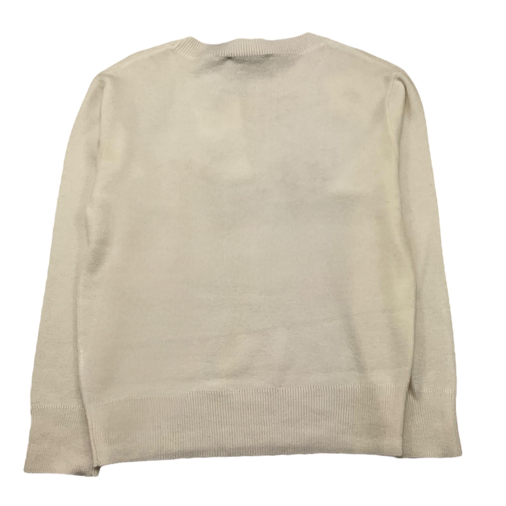 TRUSSARDI maglia girocollo tinta unita con ricami Bianco per Bambina TGA25080MA BIANCO TRUSSARDI 