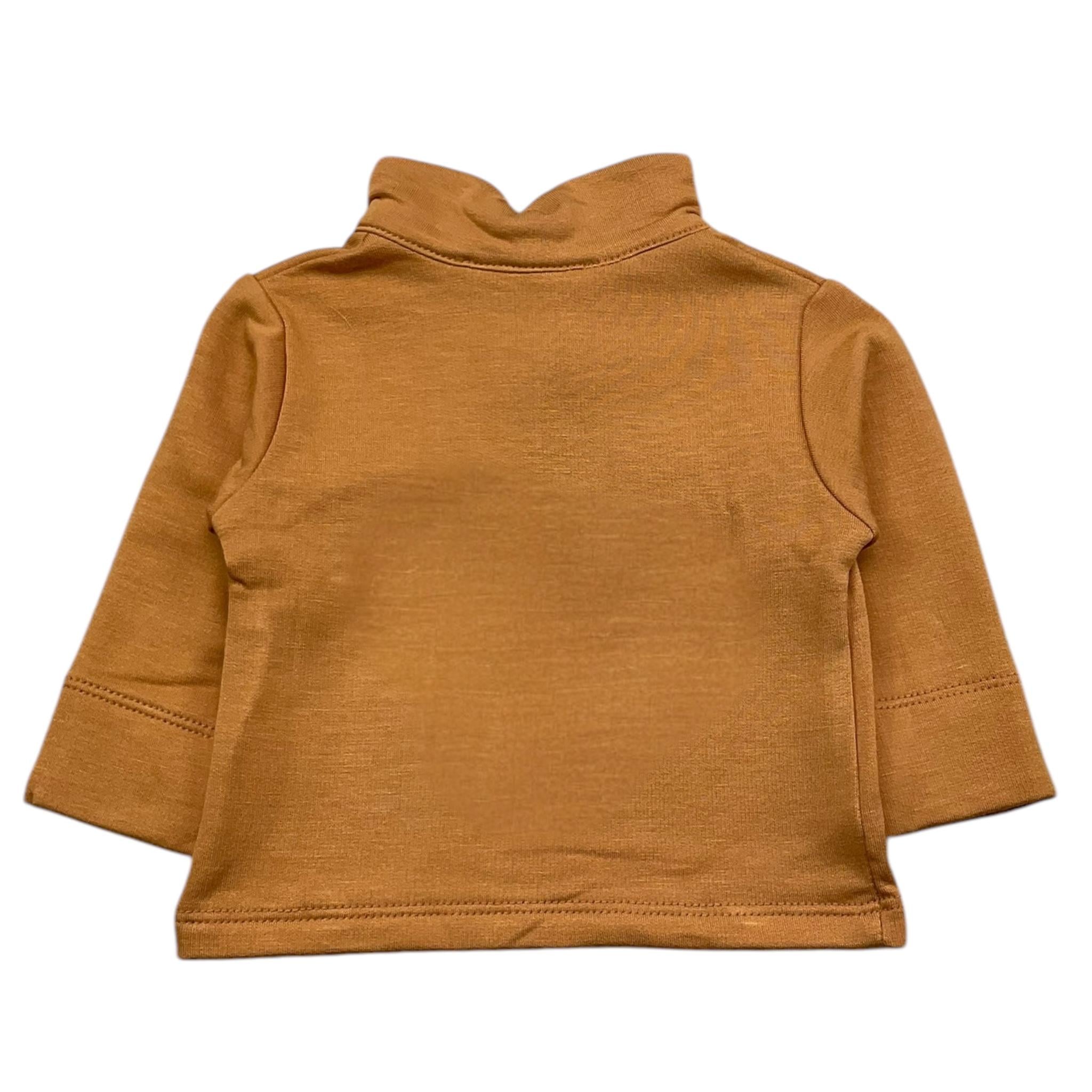 BAMBOOM+BABIES polo manica lunga tinta unita cn taschino Senape per Neonato 7044 SENAPE BAMBOOM+BABIES 