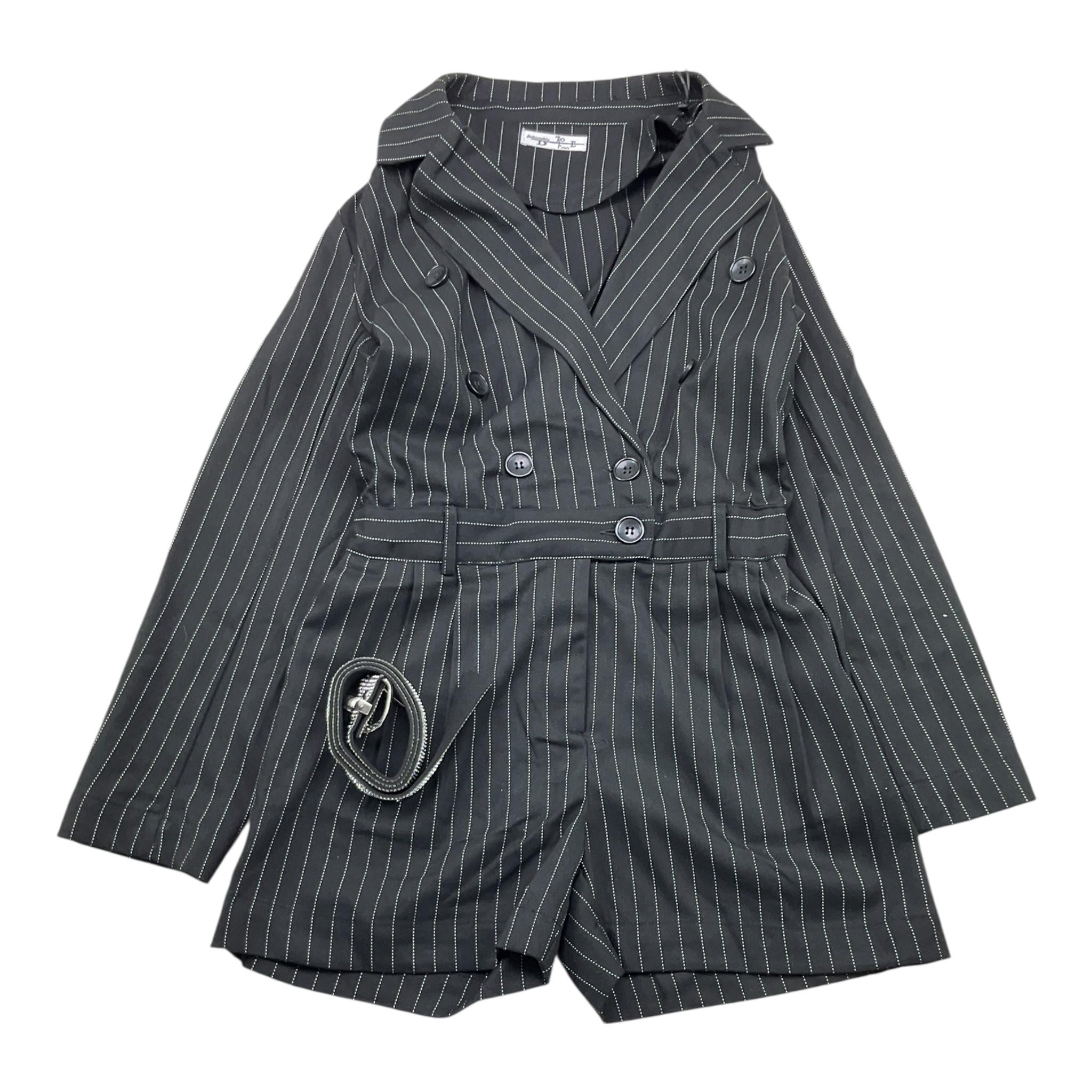 TO be too tutina tinta unita con fantasia a righe e cintura Nero per Bambina TBT2518 NERO TO be too 