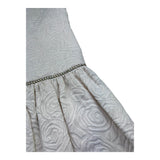 Monnalisa Abito Tinta Unita Giromanica con Ricami per Bambina 717914 AVORIO MONNALISA 