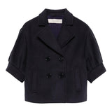 SIMONETTA cappotto tinta unita con maniche a sbuffo Blu per Bambina SV2A10 BLU SIMONETTA 