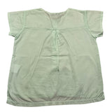 Zero Ampere Shirt Half Sleeve Striped Pattern Aqua Green For Newborn