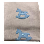 BABY LORD coperta tinta unita con ricami Sabbia per Neonato 120 SABBIA BABY LORD 