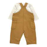 TEDDY E MINOU completo 2 pezzi shirt-salopette Bianco per Neonato I24CP059M7015X BIANCO TEDDY E MINOU 