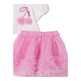 Liu Jo Completo 2 Pezzi T-Shirt-Gonna per Neonata HA5033X BIANCO/ROSA LIU JO 