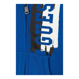 GUESS felpa con zip e cappuccio tinta unita cn logo Cobalto per Neonato N4YQ00KA6R3X COBALTO GUESS 