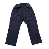 Jeckerson Solid Color Pants With Elastic Waist Blue For Newborn