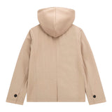 Guess Giacca Tinta Unita con Cappuccio per Bambino L4RL03WFK BEIGE GUESS 